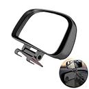 YUENTOEN Blind Spot Mirror, Side Mirror Wide Angle Mirror, HD Glass Convex 360 Degree Rotation Car Rear Auxiliary Mirror with Adjustable Sticker Automotive Exterior Accessories for Cars SUV Trucks