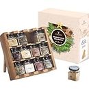 Tilz Spice Rack With Spices Included - Cooking Gifts For Men Women | 12 Herbs, Spices & Seasonings Spices For Cooking | Mixed Herbs And Spices Set | Wooden Free Standing Refillable, Spices Gift Set