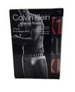 Calvin Klein Men's Intense Power Cotton 3-Pack Hip Brief, Black w Multi Logo, SM
