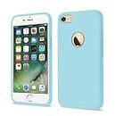Pikkme iPhone 6 / 6S Back Cover | Full Camera Protection | Raised Edges | Super Soft Silicone | Bumper Case for iPhone 6 / 6S (Sea Blue)