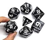 HD Dice- DND Polyhedral Dice Set 25mm Giant Dice for Dungeons and Dragons D&D Pathfinder Black