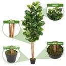 Artificial Fiddle Leaf Fig Tree 6ft Tall Fake Fig Silk Tree Home Decor
