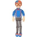 Blippi BLP0019 Bendable Plush Doll, 16” Tall Featuring SFX-Squeeze The Belly to Hear Classic catchphrases-Fun, Educational Toys for Babies, Toddlers, and Young Kids