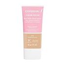 COVERGIRL - Clean Fresh Skin Tint Foundation, Formulated without Parabens, Sulfates, Mineral Oil & Talc, Infused with Coconut Milk & Aloe Extracts, 100% Vegan & Cruelty-Free, Medium/Tan - 570