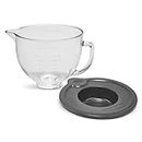 KitchenAid 5 Quart Glass Bowl with Lid, 4.7 Litre Capacity