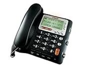 VTech CD1281 Corded Big Button Telephone with Speakerphone, Volume Boost and Caller ID, Desk or Wall Mount (Not Answering Machine)" ,Black