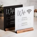 Acrylic Wifi Board Acrylic Wifi Password Sign Board Places> For Public V6M1