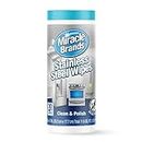 MiracleWipes for Stainless Steel Cleaning - Kitchen Appliances, Oven, Grill, Refrigerator, Dishwasher, Microwave, Sink, Hood - Removes Fingerprints and Smudges - Cleaning Supplies - (30 Count)