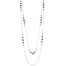 Noessla Long Silver Necklace for Women Bohemian Layered Statement Costume Long Necklaces for Women Fashion Jewelry Mothers Day Gifts, Stone, No Gemstone
