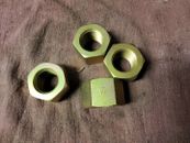 7/8"-14 Hex Nuts Cad Zinc Plate CASE HARD FINE Thread "10 PIECES" 7/8" THICK