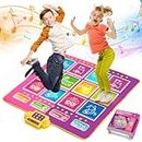 Dance Mat for Kids Girls Boys Age 3-12, 2 Player and Single Dance Mat Toys Gift Electronic Pad with Light-up 12-Button 8 Music 3 PK Modes, Dance Mat Game Christmas Birthday Gifts for 3-10+ Kids