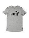 PUMA Ess Logo Tee B, Maglietta Unisex – Bambini, Grigio (Medium Grey Heather), 140
