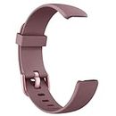 Tobfit Watch Strap Compatible with Inspire 2 (Watch Not Included), Removable Soft Belts for Fitbit Inspire 2 Wristband, Smartwatch Band for Men & Women (Smokey Mauve)