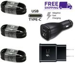For OEM Samsung Galaxy S8 S9 S10 Plus Note8 9 Fast Car Wall/Charger/Type-C Cable