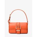 Michael Kors Colby Medium Leather Shoulder Bag Orange One Size