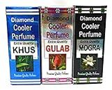 INDRA SUGANDH BHANDAR Khus Gulab Mogra Cooler Perfumes -Combo of 3 x 22 ml