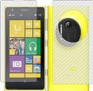 FASHEEN Matte Screen Guard Tempered Glass In Front & Carbon Fiber Skin at Back, Flexible Fiber Not Glass, Not Edge to Edge, Front & Back Impossible Screen Guards for NOKIA LUMIA 1020