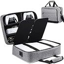 ZtotopCases Carry Case Compatible with Disc/Digital Edition Console, Travel Bag for Console, Controller, Game Discs, Gaming Headset and Other Accessories - Grey