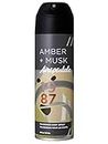 Aeropostale Amber and Musk Body Spray for Men, Amber, 150 millilitre