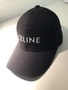 Celine Baseball Cap New Rare Black With Logo