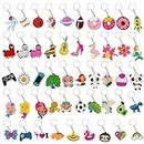 EAJASUCE 50 Pcs Bulk Keychains for Kids Video Game Party Favors Keychains Donut Keychains ​for Kids Funny Cartoon Keychains for Backpack Birthday School Party Favor Supplies (Style 01)