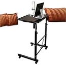 ABNMJKI Scrivanie Laptop Table, Bedside Table, Household Movable Lazy Person Lifting Bedside Table