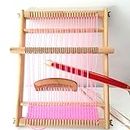 vismiles Wooden Loom Kit Hand-Knitted Machine DIY Weaving Children Safety