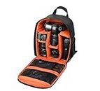 winvin Waterproof SLR/DSLR Camera Backpack Shoulder Bag Travel Case For Canon Nikon Sony Digital Lens (Medium, Orange)