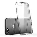 technext020 Transparent Clear Case for iPhone 7 / iPhone 8 / iPhone SE 2nd Generation, Matte Shockproof Ultra Slim Fit Silicone TPU Soft Gel Rubber Cover Protective Back Bumper