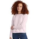 Hanes Women's V-notch Pullover Fleece Sweatshirt, Pale Pink, Large US