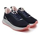 ASIAN Firefly-04 Sports & Casual Shoes Max Cushion with Memory Form Lightweight Eva Sole Extra Shoes for Women & Girls Navy Pink