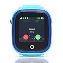 Turet Smart Watch for Kids- GPS Kids Smart Watch - Silicone Kids' Smartwatch for Boys and Girls with Panic Button, Camera, GPS Tracker, Voice Calling, Message (Sky Blue)