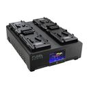 Core SWX FLEET Quantum 4-Position Charger with Touchscreen Color LCD (V-Mount) FLEET-Q4US
