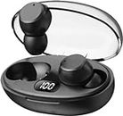 PRT T28 TWS Wireless Earbuds up to 10hrs Music Playtime, 600mAh Battery Magnetic Fast Charging case, HD Calling MicBT V 5.3, AAC inbuilt Technology Premium Glossy Finish (Royal Black)