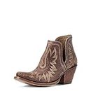 Ariat Womens Dixon Western Boot Naturally Distressed Brown 9.5
