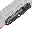 DEFENTAC 1600 Lumens Red Laser Light Combo Compatible with M-Lok Rail, Low Profile Tactical Rifle Laser Sight with Momentary and Strobe, Built-in Pressure Switch, Magnetic Rechargeable