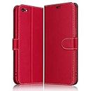 ELESNOW Cover per iPhone 6 / 6S, Flip Custodia in Pelle PU Premium per iPhone 6 / 6S (Rosso)