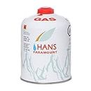 ADD GEAR Hans Paramount Alpine Screw Top Butane, Propane and N-Butane Gas Canister for Camping Gas Stoves (450 g)