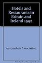 Hotels and Restaurants in Britain and Ireland 1992