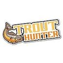 Trout Hunter Fishing Sticker Decal Boat Fishing Tackle 4x4