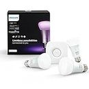 PHILIPS Hue White & Color Ambiance Starter Kit with 10W E27 Smart Bulbs, Compatible with Amazon Alexa, Apple HomeKit, and The Google Assistant