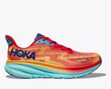 Hoka Clifton 9 Womens Running Shoes (B Standard) (Cerise/Cloudless)