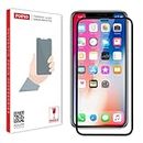 POPIO Tempered Glass Screen Protector Compatible for iPhone XS Max / 11 Pro Max (Black) Edge to Edge Coverage with Easy Installation kit