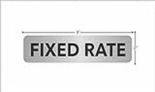 Courtly Pure Premium Stainless Steel Self Adhesive Fixer Rate Signage Board for Office (10" X 2.5" Inch)