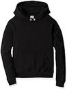 Printstar 00216-MLH_K Kids Hooded Sweatshirt Hoodie, 8.4 oz, Fleece Lined, Light Hoodie, Pullover, Black, 150