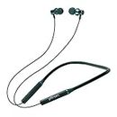 pTron Tangentbeat in-Ear Bluetooth Wireless Headphones with Mic, Punchy Bass, 10mm Drivers, Clear Calls, Dual Pairing, Fast Charging, Magnetic Buds, Voice Assist. & IPX4 Wireless Neckband (Dark Green)