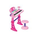 Lennox Children's Electronic Keyboard with Stand Musical Instrument Toy - Pink