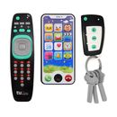 3X Electronic Baby Cell Phone Toy Safe Plastic Simulated Remote Control Car Key