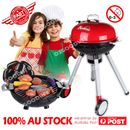 Kids BBQ Pretend Play Cooking Set Toy Sausages Utensils Barbecue Grill Cooker
