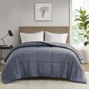 Urban Habitat Jersey Knit Down Alternative Comforter in Blue/Navy | 94 H x 68 W x 1 D in | Wayfair UH10-2503